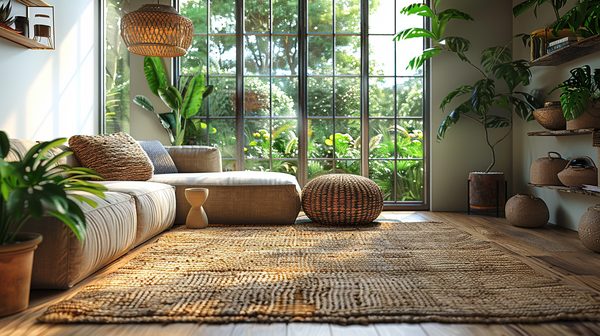 Tapis en jute : comment l'intégrer dans votre salon ?
